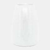 Cer, 8"h Pitcher, White