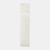 Cer, 8" Open Cut-out Vase, White