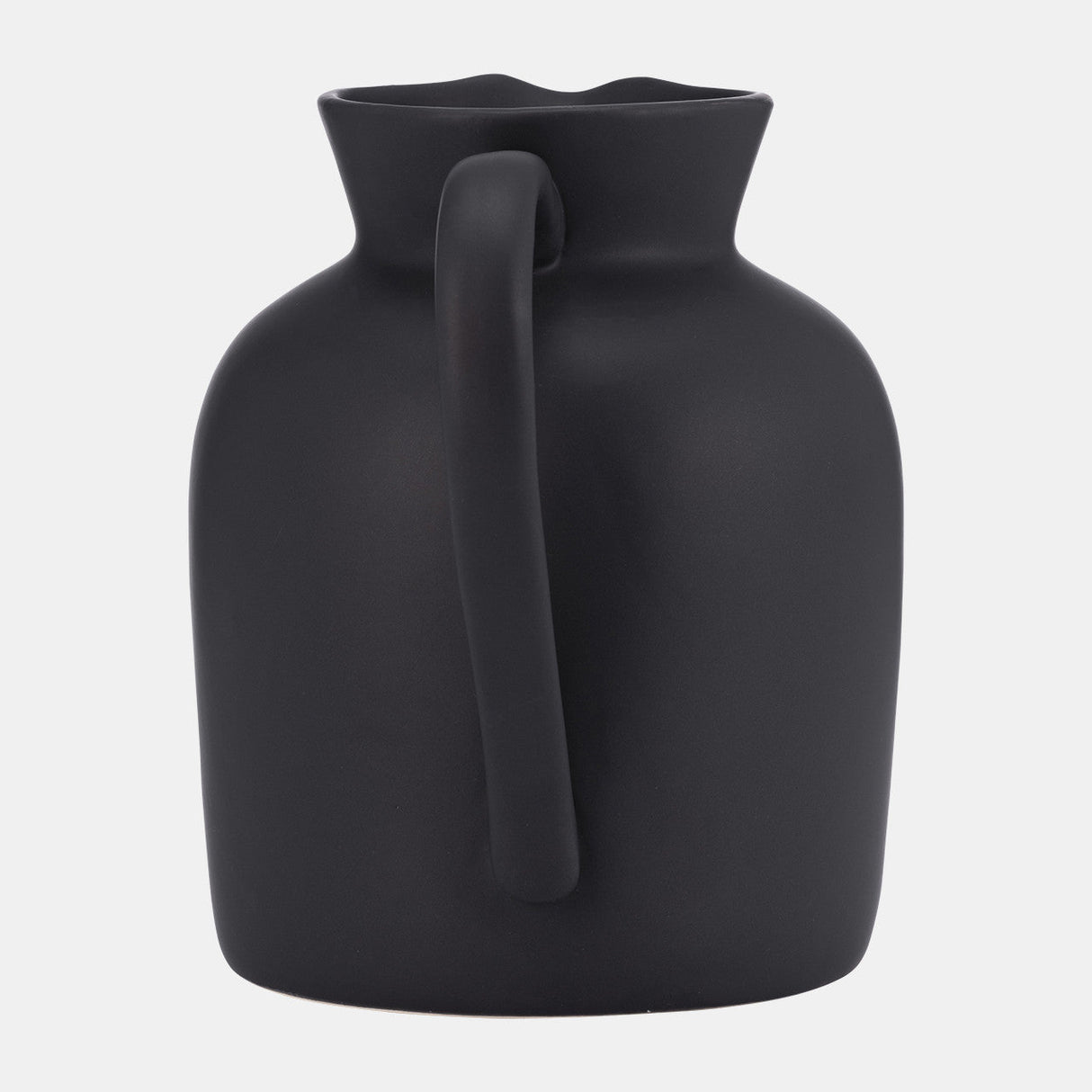 Cer, 8" Pitcher Vase, Black