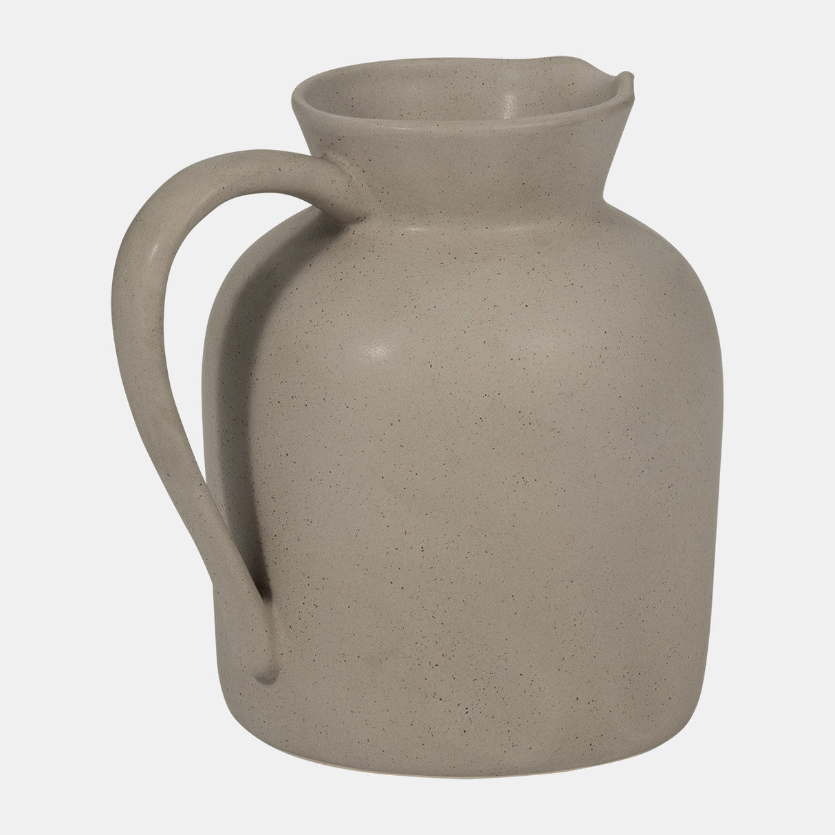 Cer, 8" Pitcher Vase, Gray