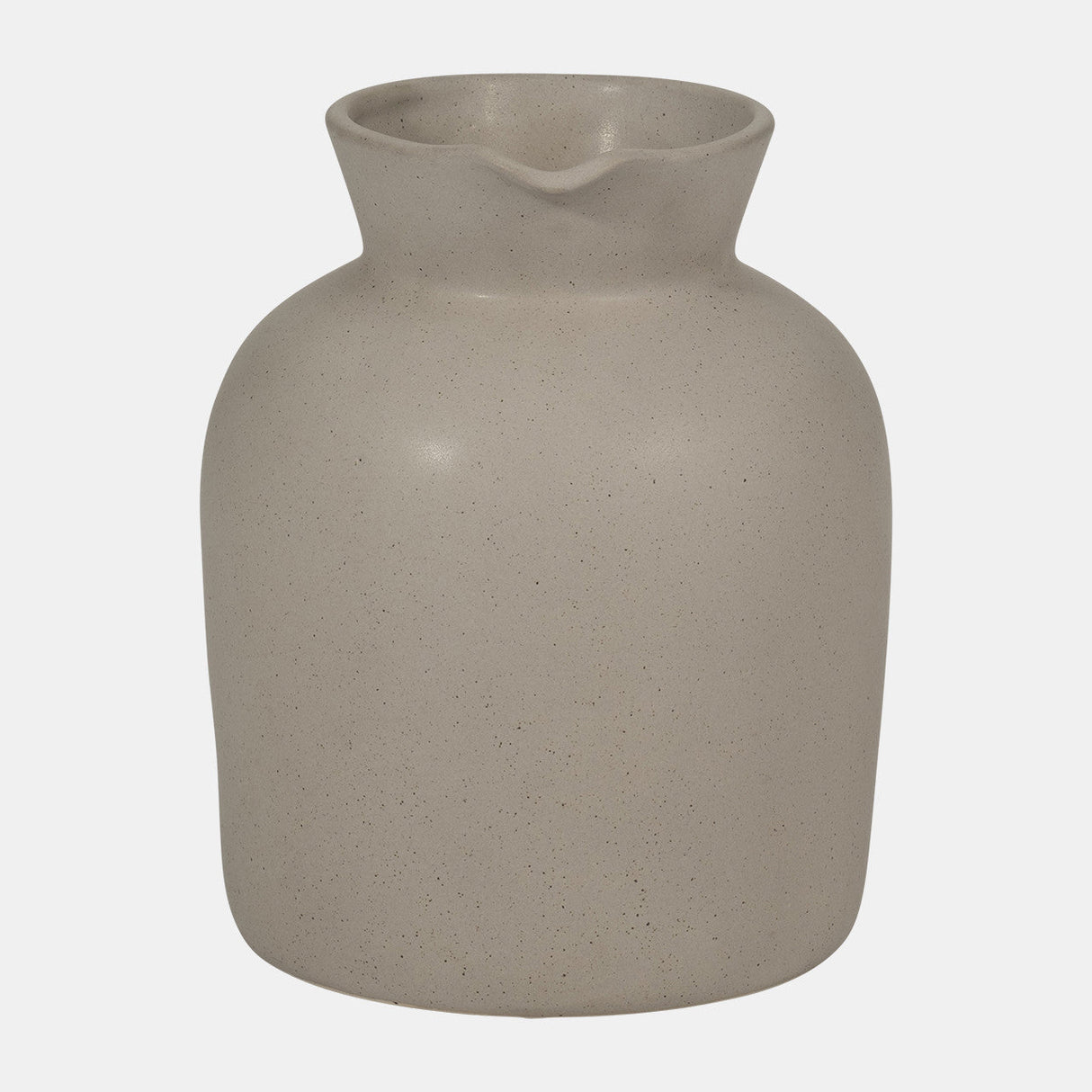 Cer, 8" Pitcher Vase, Gray