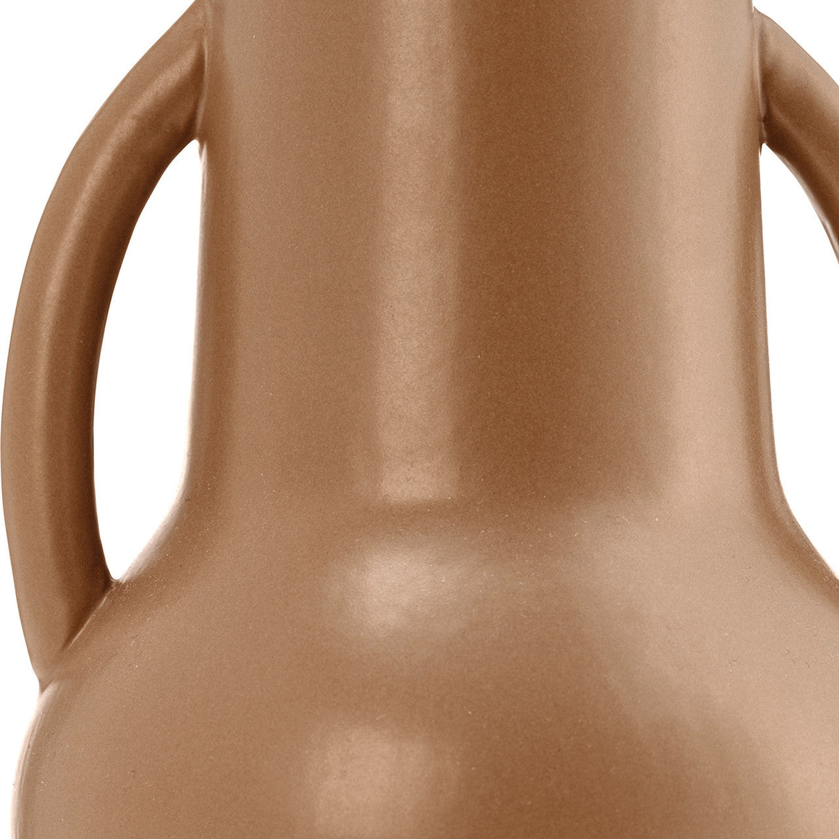 Cer,8",vase W/handles,terracotta