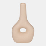 Cer, 9" Open Cut-out Nomad Vase, Ivory