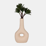 Cer, 9" Open Cut-out Nomad Vase, Ivory