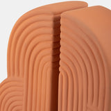 Cer, S/2 13x10" Arches Bookends, Terracotta