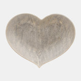 Cer, S/3 12/13/15" Scratched Heart Plates, Champgn