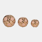 Cer, S/3 4/5/6", Orbs Blush/gold