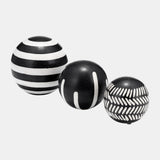 Cer, S/3 4/5/6", Tribal Orbs, Blk/ivory