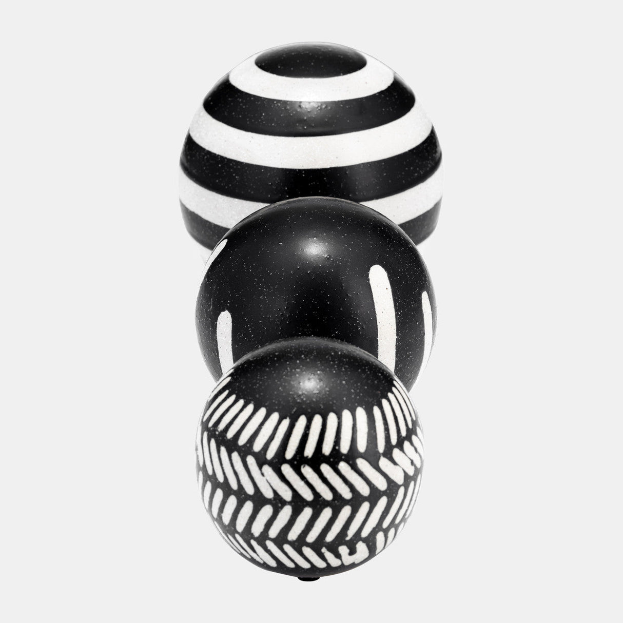 Cer, S/3 4/5/6", Tribal Orbs, Blk/ivory