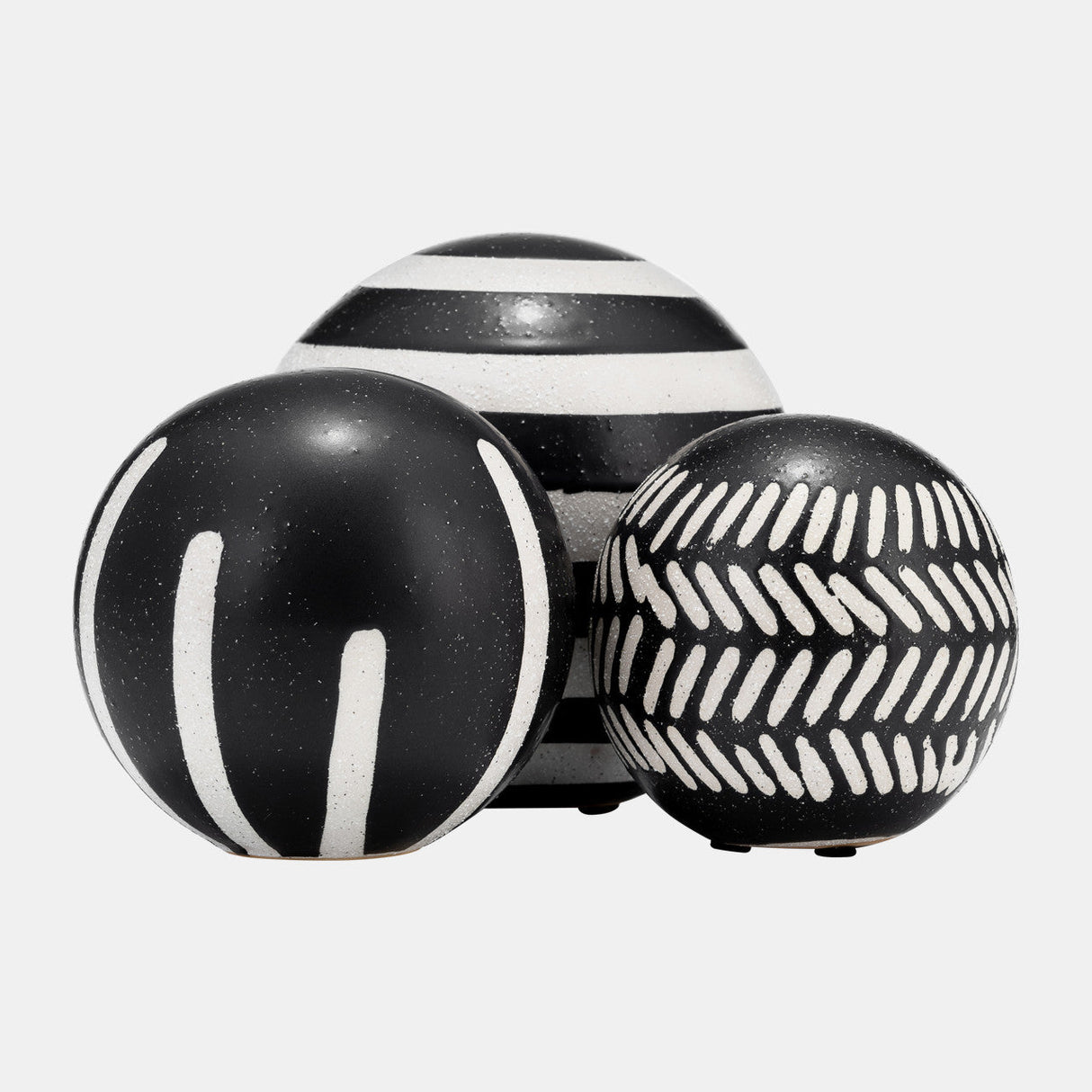 Cer, S/3 4/5/6", Tribal Orbs, Blk/ivory