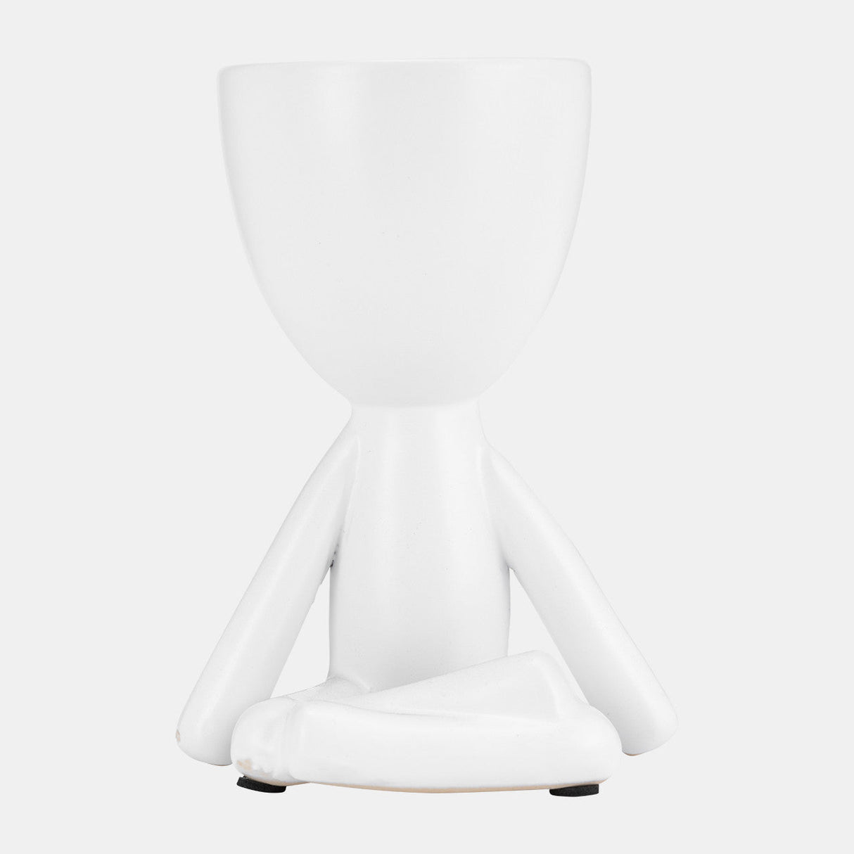 Cer, S/3 8" Sitting Humans, White