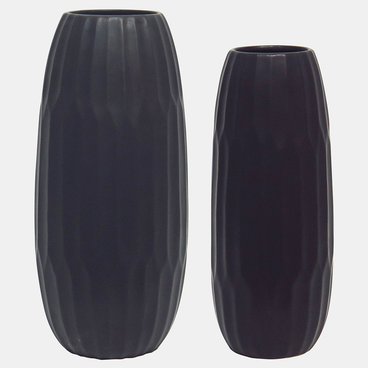 Ceramic 14" Vase , Black