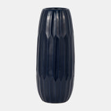 Ceramic 14" Vase, Navy Blue