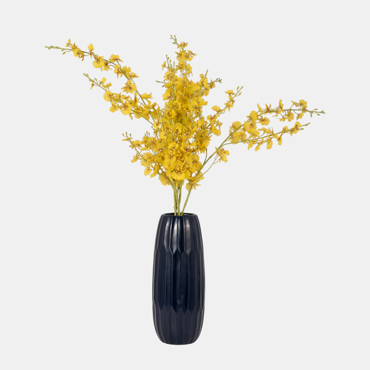 Ceramic 14" Vase, Navy Blue