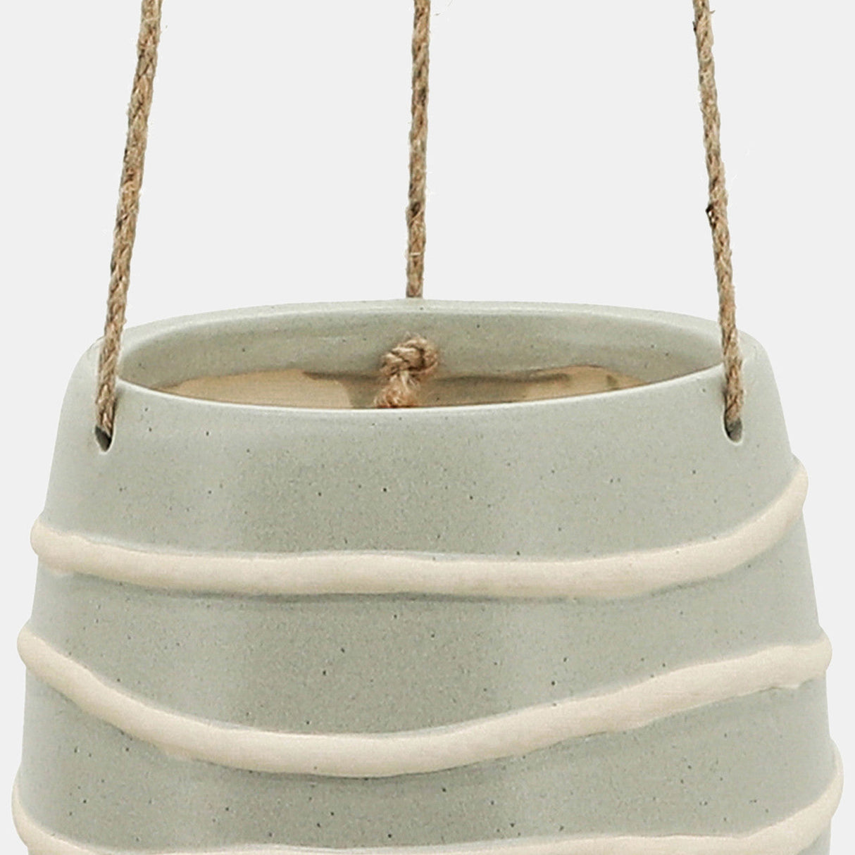 Ceramic 6" Hanging Planter, Green