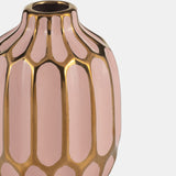 Ceramic Vase, 5"h, S/2, Blush/yellow