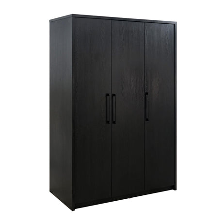 Cerda Black 3-door Bedroom Wardrobe Storage Cabinet Armoire by Coaster at Eve Furniture