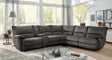 Cerelia Gray Modular Power Reclining Sectional by Furniture of America at Eve Furniture