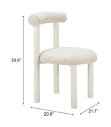 Ceres Beige Outdoor Dining Chair by Zuomod at Eve Furniture