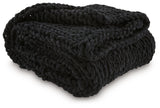 Chaddon Black Throw by Ashley at Eve Furniture