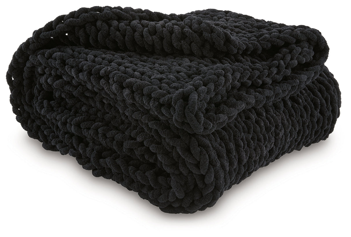 Chaddon Black Throw