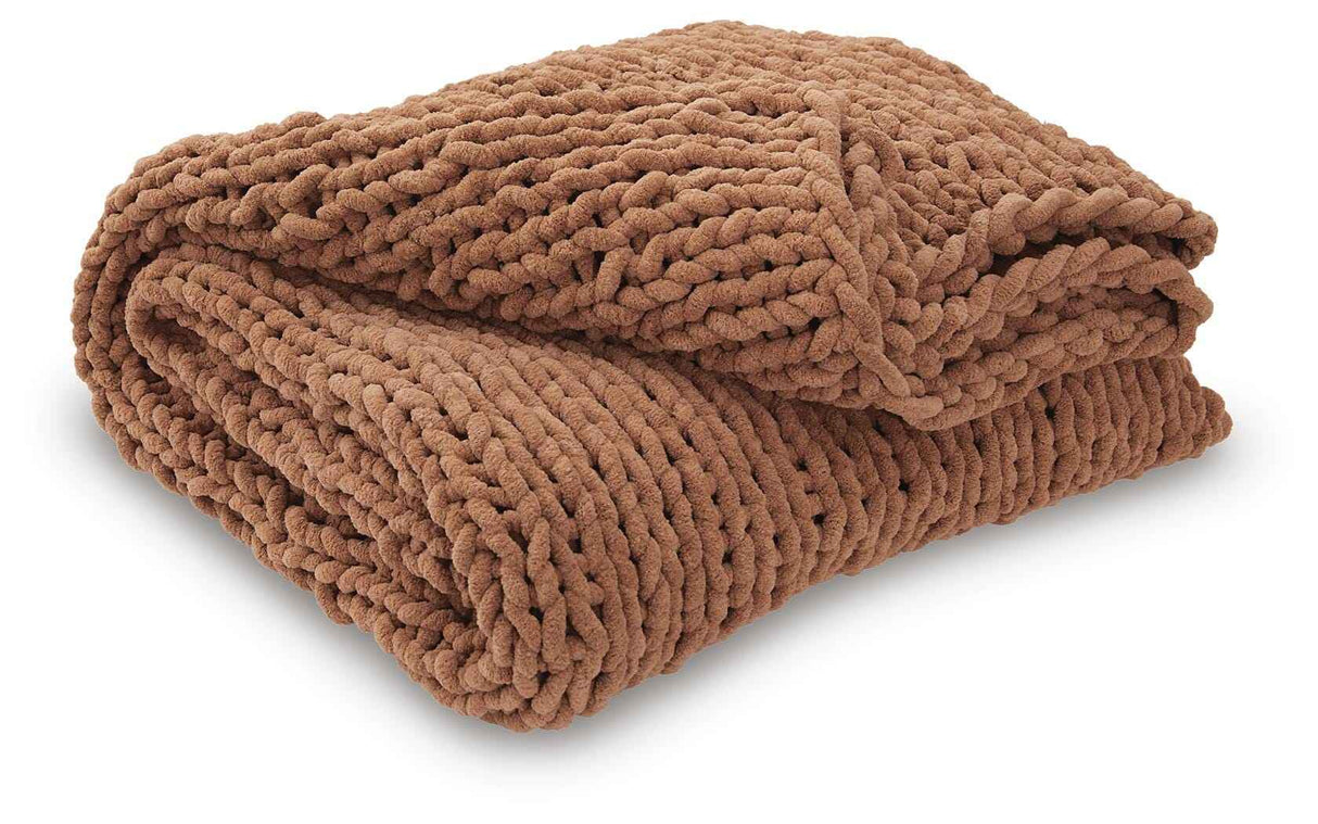 Chaddon Sienna Throw by Ashley at Eve Furniture