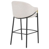 Chadwick Beige Fabric Upholstered Bar Chair (Set of 2) by Coaster at Eve Furniture