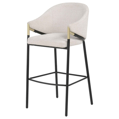Chadwick Beige Fabric Upholstered Bar Chair (Set of 2) by Coaster at Eve Furniture