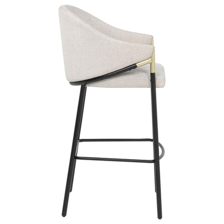Chadwick Beige Fabric Upholstered Bar Chair (Set of 2) by Coaster at Eve Furniture