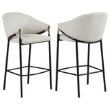 Chadwick Beige Fabric Upholstered Bar Chair (Set of 2)