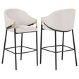 Chadwick Beige Fabric Upholstered Bar Chair (Set of 2) by Coaster at Eve Furniture