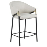 Chadwick Beige  Fabric Upholstered Counter Chair (Set of 2)