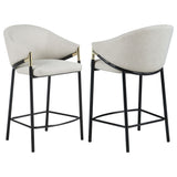 Chadwick Beige  Fabric Upholstered Counter Chair (Set of 2)