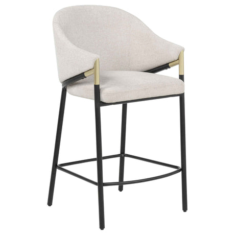 Chadwick Beige Fabric Upholstered Counter Height Chair (Set of 2) by Coaster at Eve Furniture