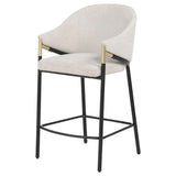 Chadwick Beige Fabric Upholstered Counter Height Chair (Set of 2) by Coaster at Eve Furniture