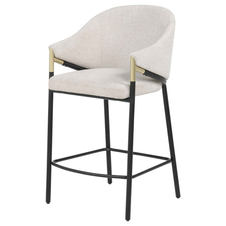 Chadwick Beige Fabric Upholstered Counter Height Chair (Set of 2) by Coaster at Eve Furniture