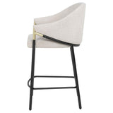 Chadwick Beige Fabric Upholstered Counter Height Chair (Set of 2) by Coaster at Eve Furniture
