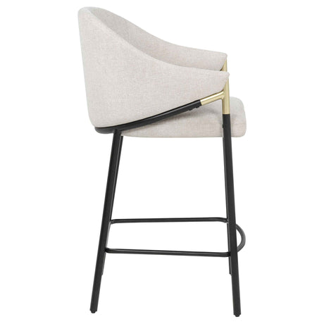 Chadwick Beige Fabric Upholstered Counter Height Chair (Set of 2) by Coaster at Eve Furniture