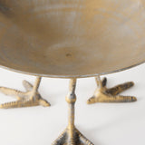 Chadwick II 13L x 13W Gold Metal Webbed Feet Bowl by Mercana at Eve Furniture