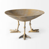 Chadwick II Gold Metal Webbed Feet Bowl by Mercana at Eve Furniture