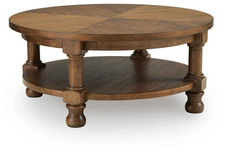 Chadworth Medium Brown Coffee Table by Ashley at Eve Furniture