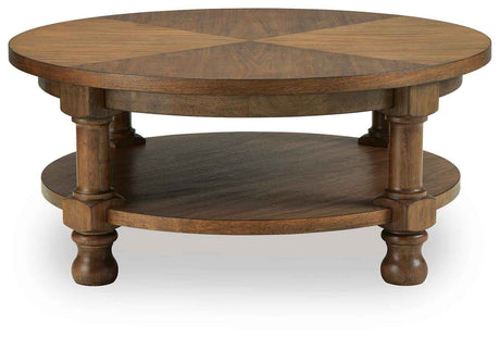 Chadworth Medium Brown Coffee Table by Ashley at Eve Furniture