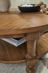 Chadworth Medium Brown Coffee Table by Ashley at Eve Furniture