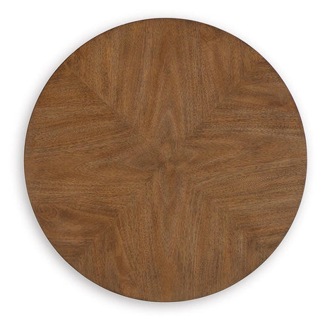 Chadworth Medium Brown Round End Table by Ashley at Eve Furniture