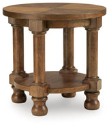 Chadworth Medium Brown Round End Table