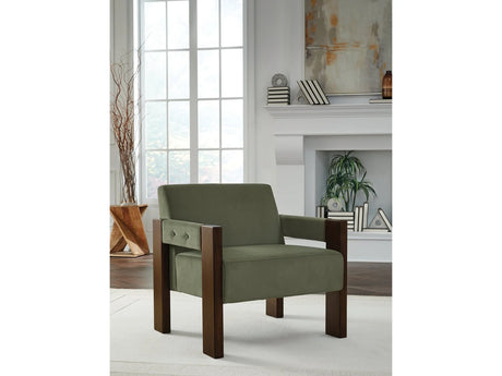 Adlanlock Olive Accent Chair by Ashley at Eve Furniture