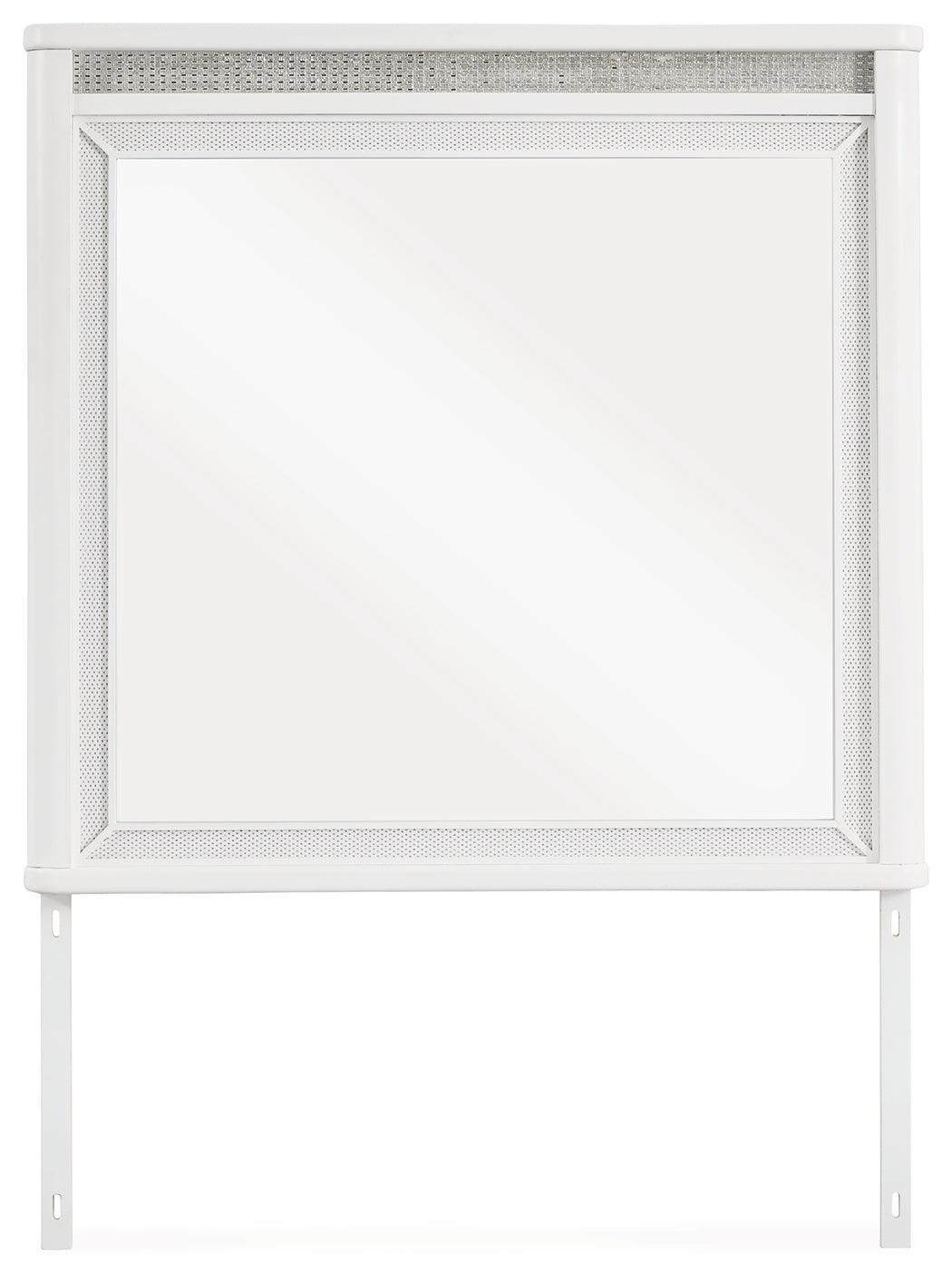 Chalanna White Bedroom Mirror by Ashley at Eve Furniture