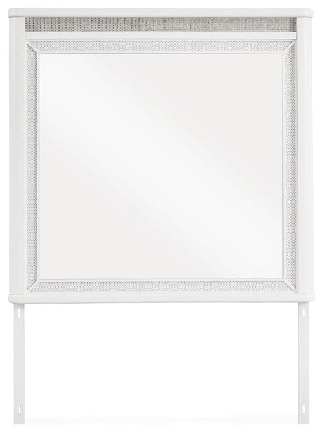 Chalanna White Bedroom Mirror by Ashley at Eve Furniture