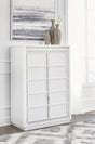 Chalanna White Chest of Drawers by Ashley at Eve Furniture