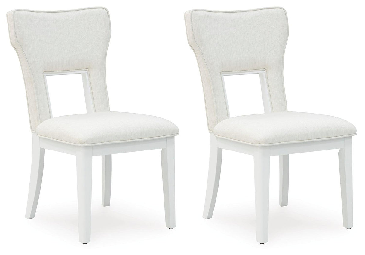 Chalanna White Dining Chair, Set of 2 by Ashley at Eve Furniture